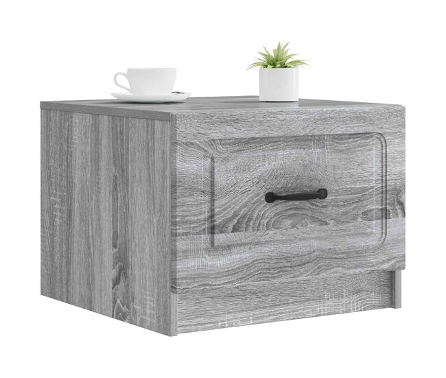 Mesa de centro, mesa baixa, com gaveta sonoma cinzento 49 x 50 x 37 cm