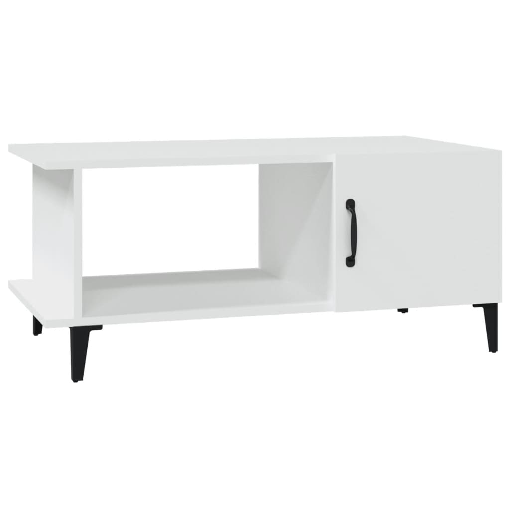 Mesa de centro, mesa baixa, 90x50x40 cm madeira processada branco