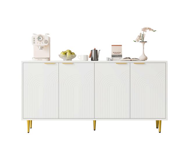 Aparador de mdf com 4 portas,branco