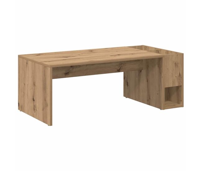 Mesa de centro, mesa baixa, carvalho artesanal 101,5 x 50 x 37 cm