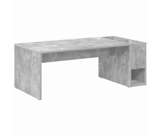 Mesa de centro, mesa baixa, cinzento 101,5 x 50 x 37 cm madeira processada