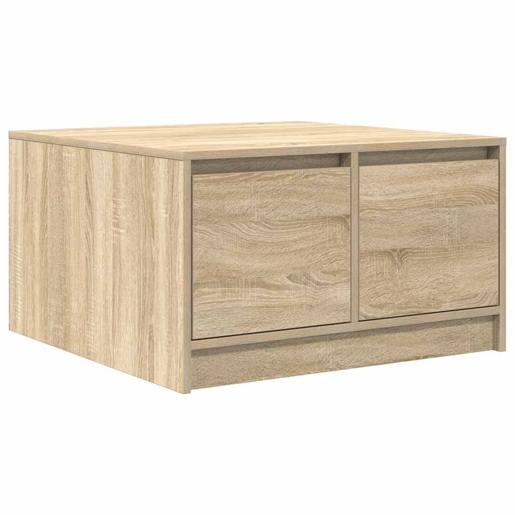 Mesa de centro, mesa baixa, com gavetas 70,5x70x40 cm carvalho sonoma