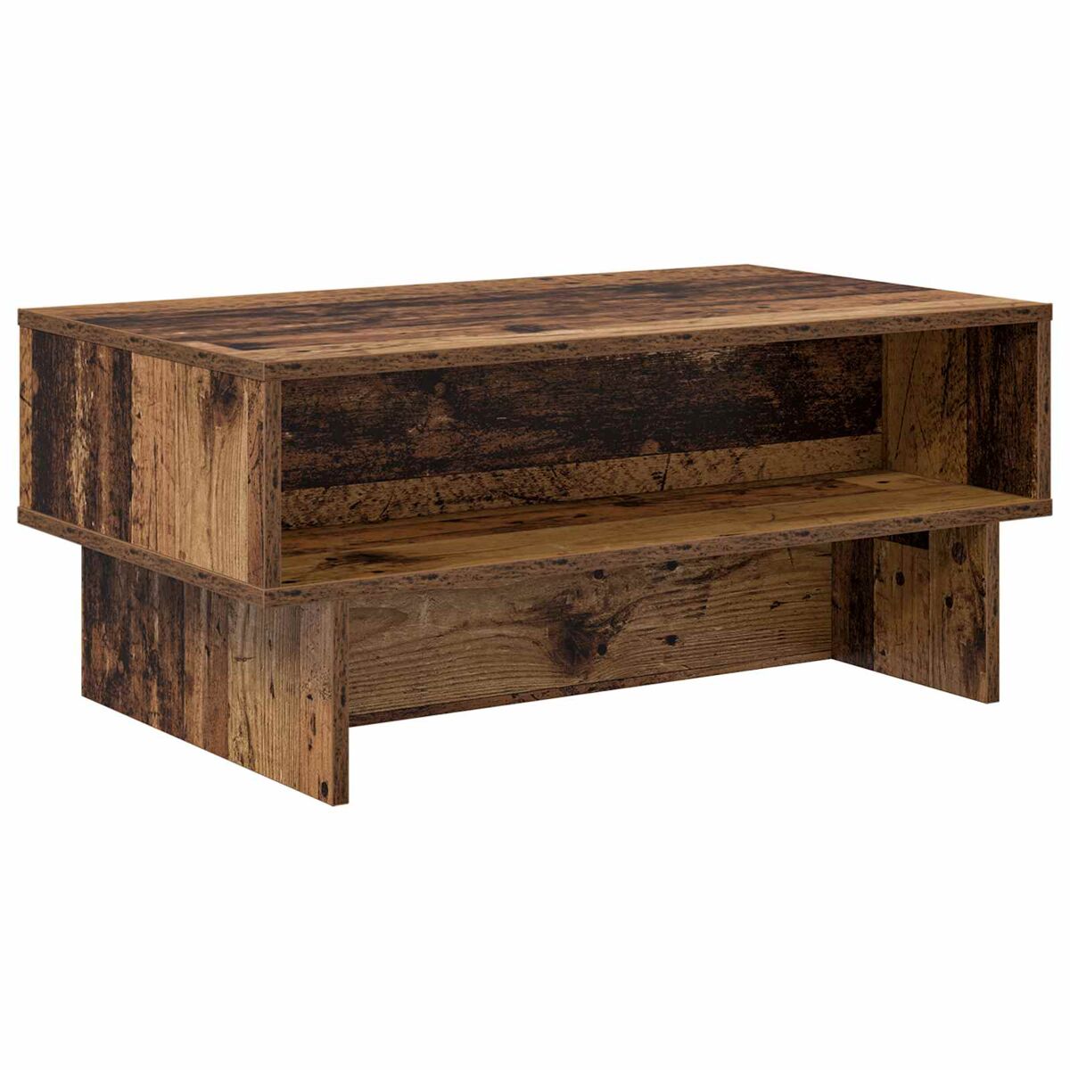 Mesa de centro, mesa baixa, madeira antiga 80 x 46 x 35 cm