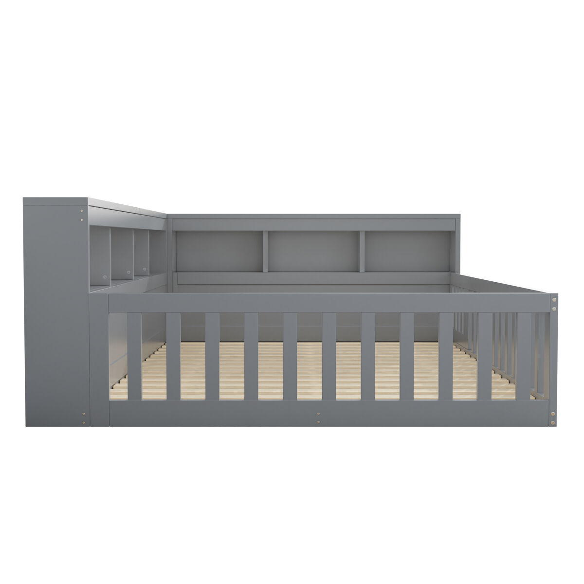 Mobrio Cama Daybett 140X200cm - Sofá-Cama, Com Compartimento De Arrumação, Estrado, Com Tomada E Usb - Cinza