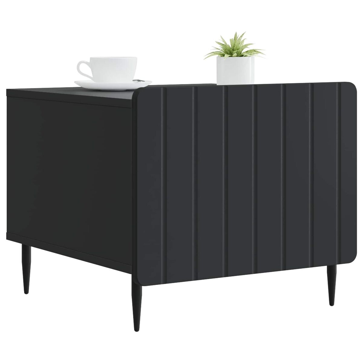 Mesa de centro, mesa baixa, preto 49 x 50 x 42 cm derivados de madeira