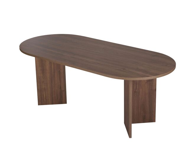 Mesa de jantar em madeira 200 x 90 x 75 cm - nogueira