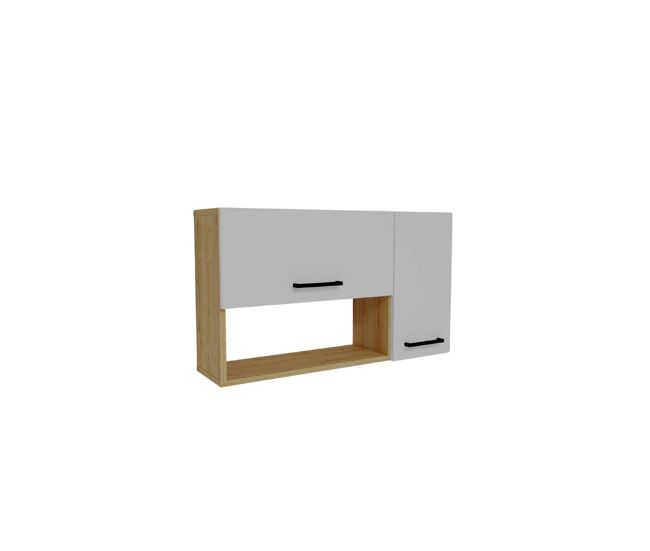 Aparador "akasya" em madeira - 90 x 24 x 52 cm - blanc