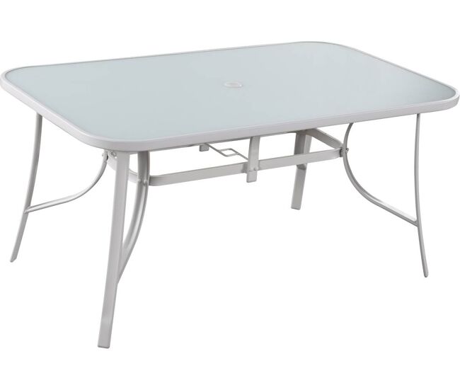 Mesa para jardim "cordoba" - phoenix - 6 lugares - blanche