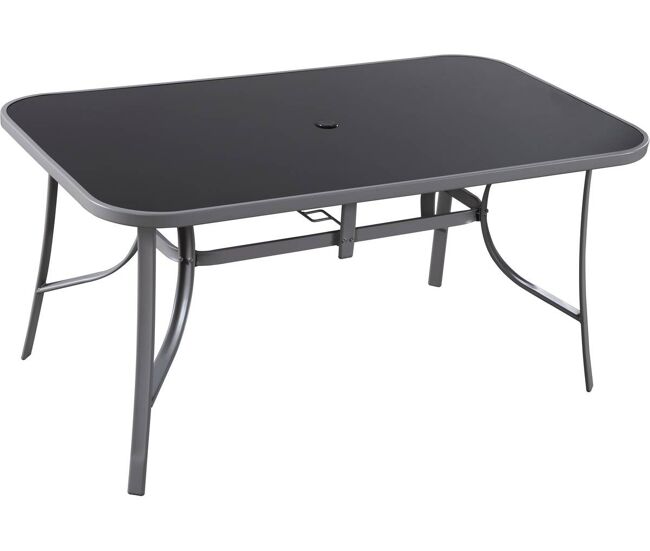 Mesa para jardim "cordoba" - phoenix - 6 lugares - prata