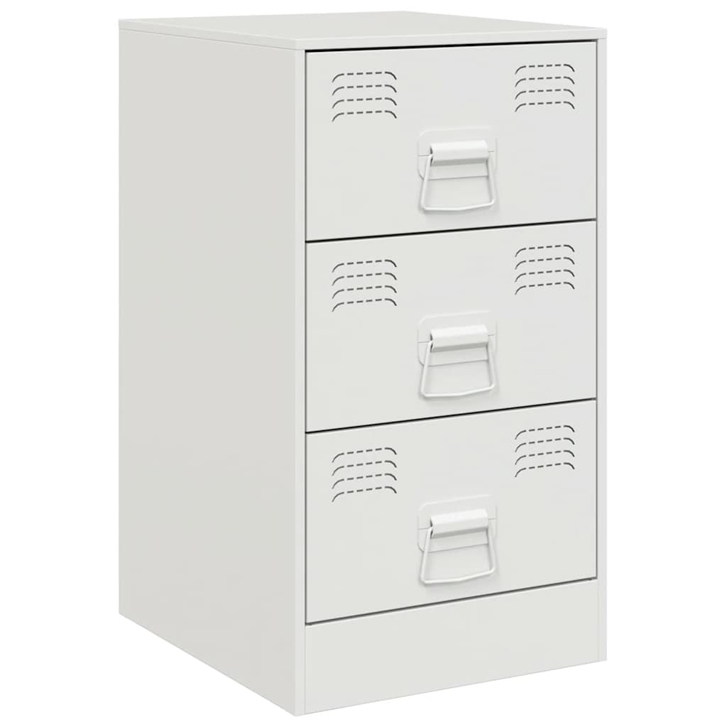 Soluna home - mesas de cabeceira aço laminado a frio 34,5 x 39 x 62 cm