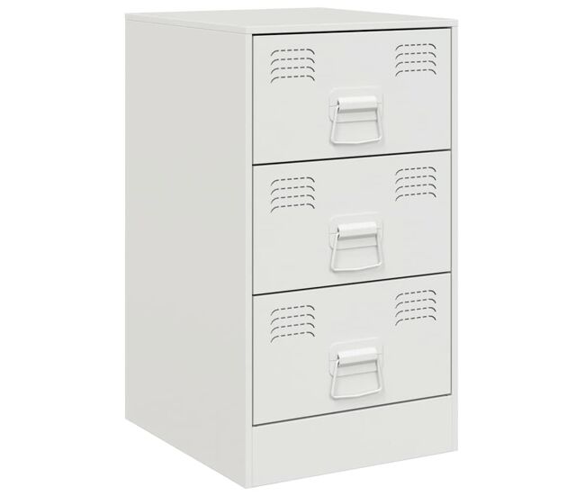 Soluna home - mesas de cabeceira aço laminado a frio 34,5 x 39 x 62 cm