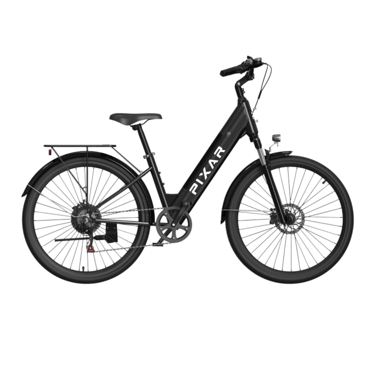 Pixar cruiser 250w 36v 12.8ah 27.5x2 travões de disco preto