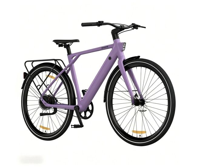 Pixar amano s900 250w 36v 10ah 28" bicicleta elétrica roxa
