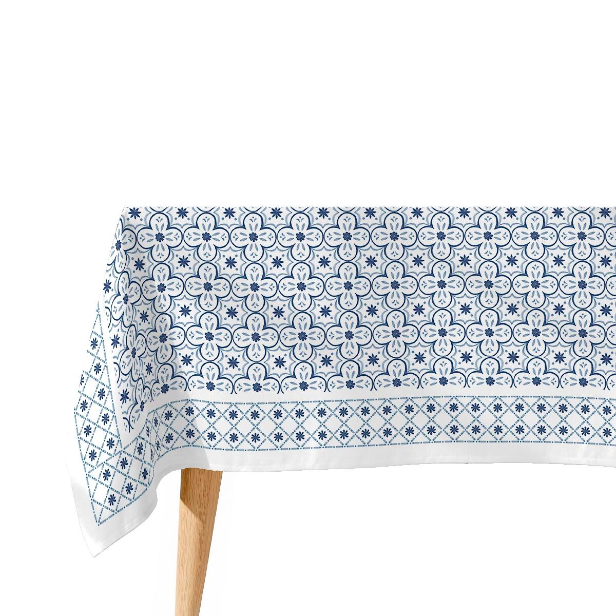 Toalha de mesa impermeável crosses - 100% algodão - 150x150 cm