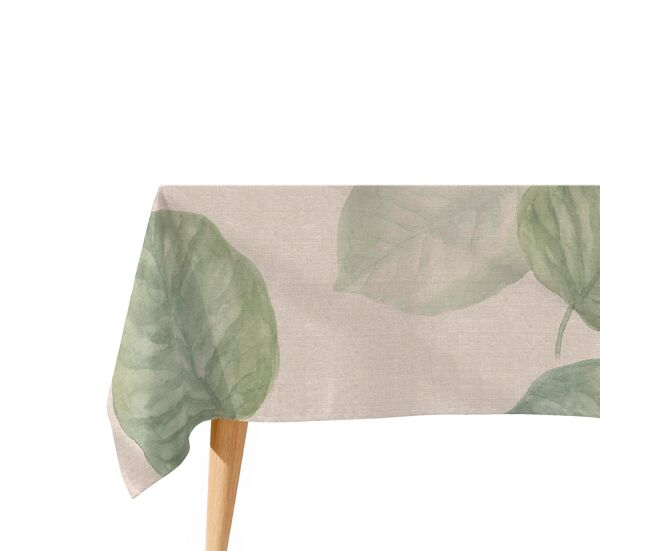 Toalha de mesa impermeável elephant ear - 100% algodão - 150x300 cm