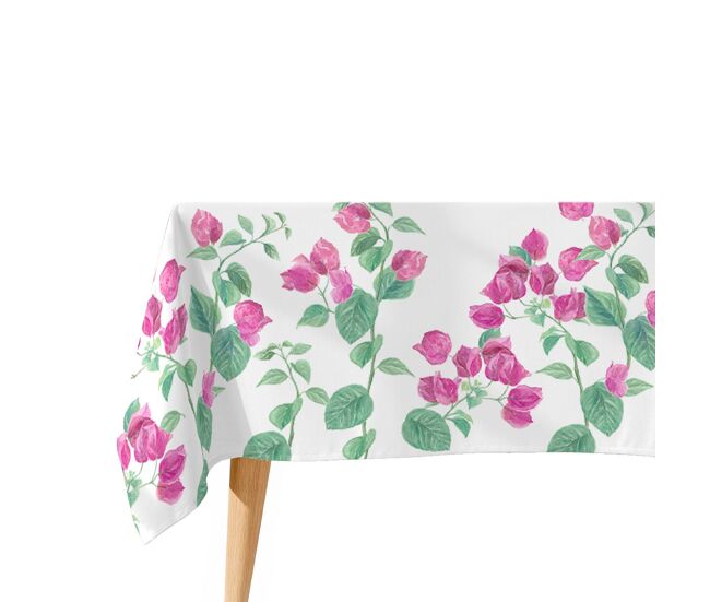 Toalha de mesa 100% algodão bouga 150x250 cm