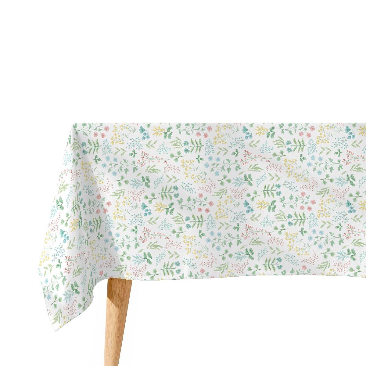 Toalha de mesa impermeável cuqui - 100% algodão - 100x150 cm