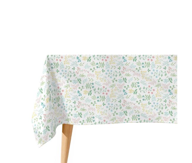 Toalha de mesa impermeável cuqui - 100% algodão - 100x150 cm