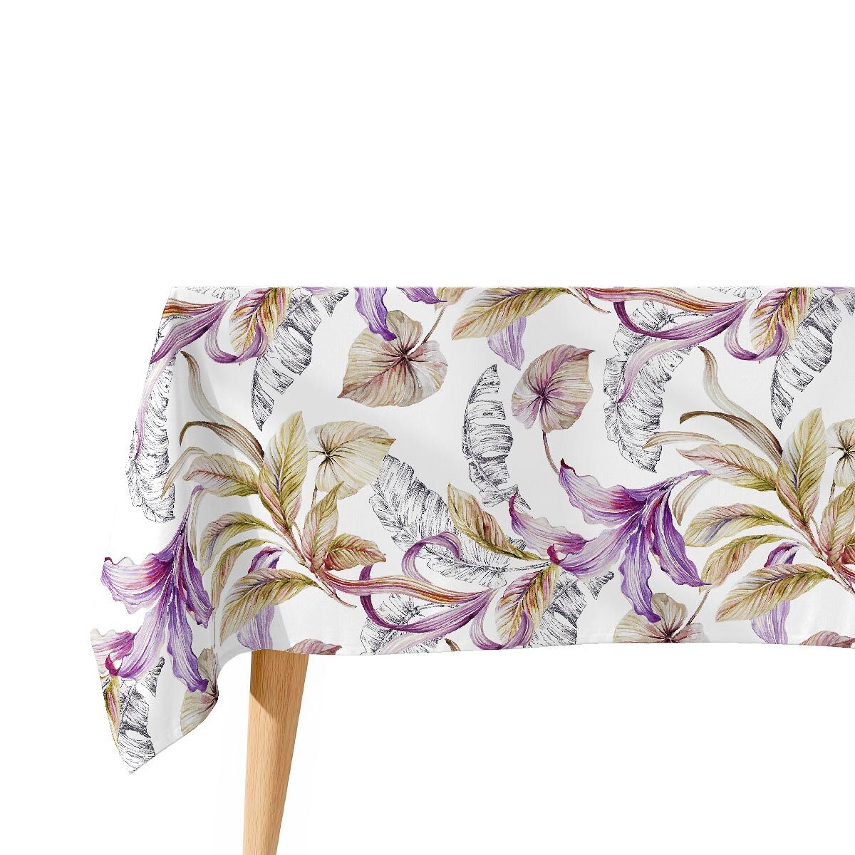 Toalha de mesa impermeável ulutu - 100% algodão - 140x250 cm