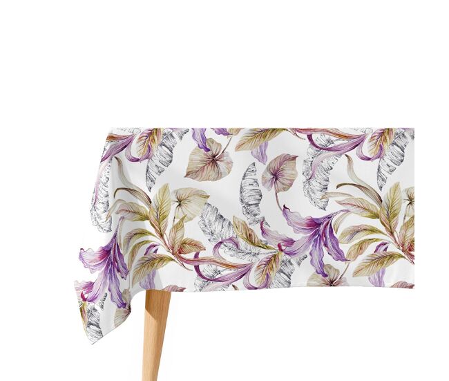 Toalha de mesa impermeável ulutu - 100% algodão - 140x250 cm