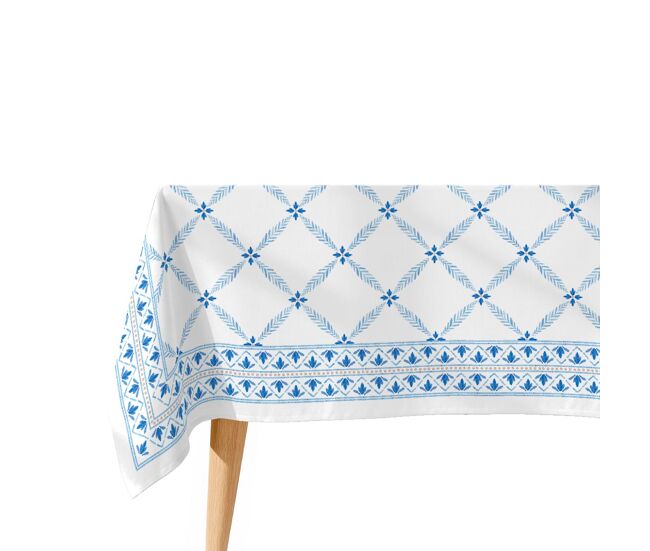 Toalha de mesa impermeável tesela - 100% algodão - 150x200 cm