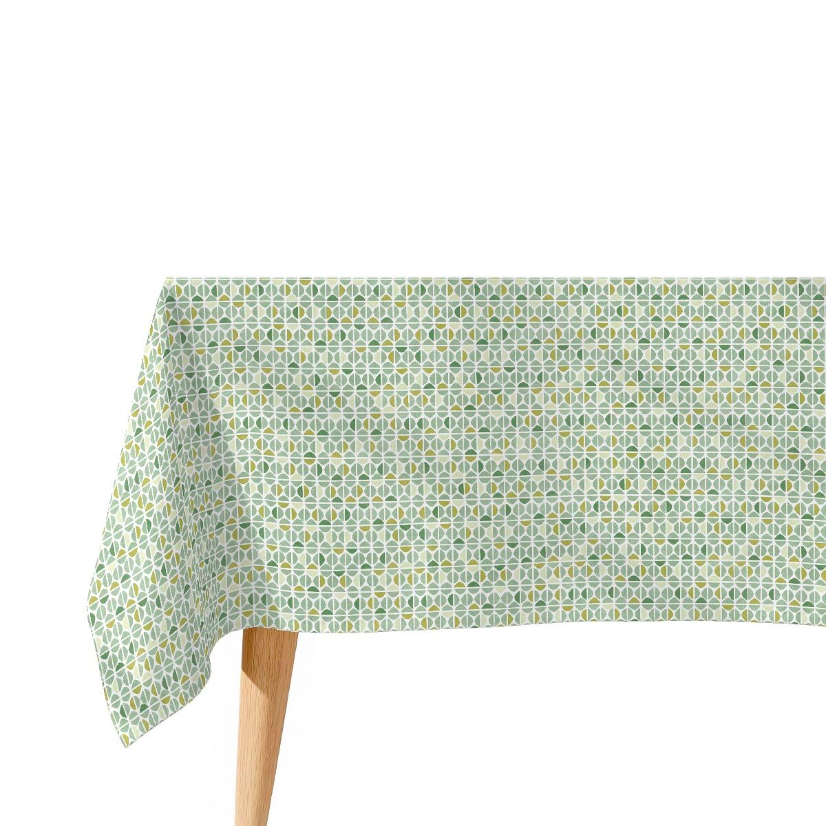 Toalha de mesa impermeável takayama - 100% algodão - 100x150 cm
