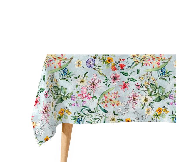 Toalha de mesa impermeável maggio - 100% algodão - 140x140 cm