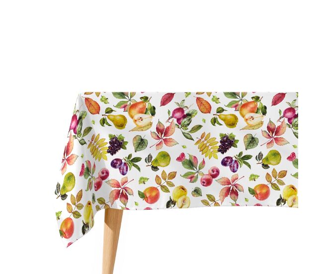 Toalha de mesa impermeável sella - 100% algodão - 140x140 cm