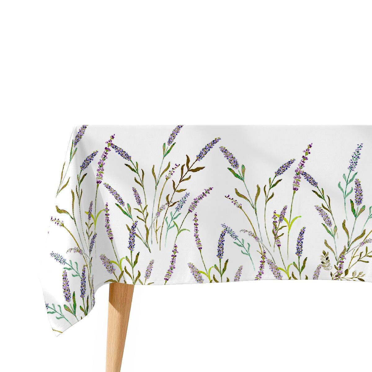 Toalha de mesa 100% algodão lavender 150x250 cm