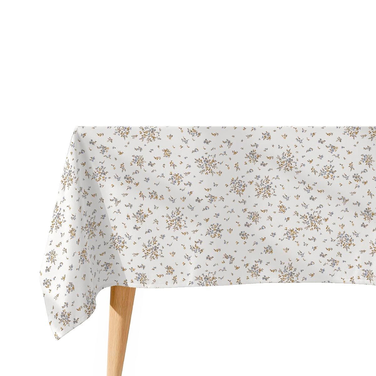 Toalha de mesa impermeável luna - 100% algodão - 150x150 cm
