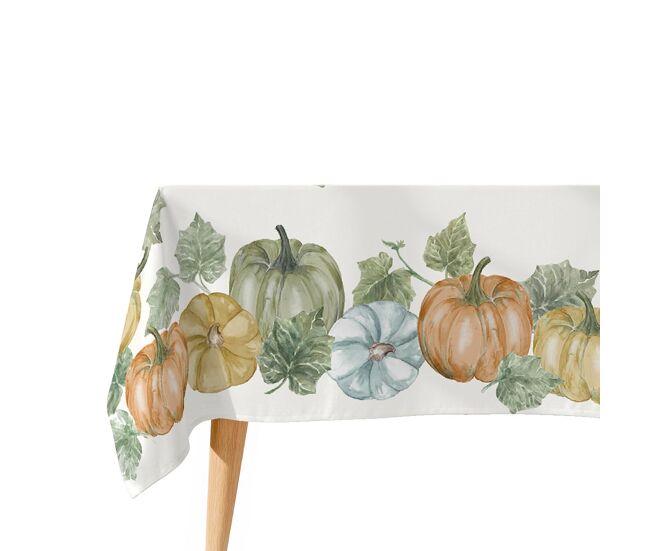 Toalha de mesa 100% algodão pumpkin 150x200 cm