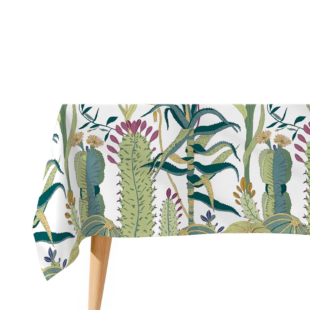 Toalha de mesa impermeável jungle - 100% algodão - 150x200 cm