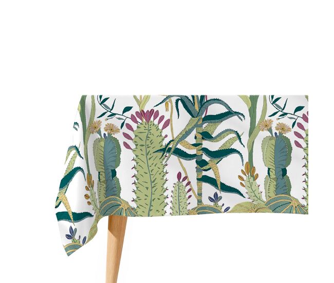 Toalha de mesa impermeável jungle - 100% algodão - 150x200 cm