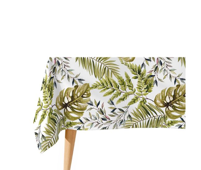 Toalha de mesa impermeável stefania - 100% algodão - 140x250 cm
