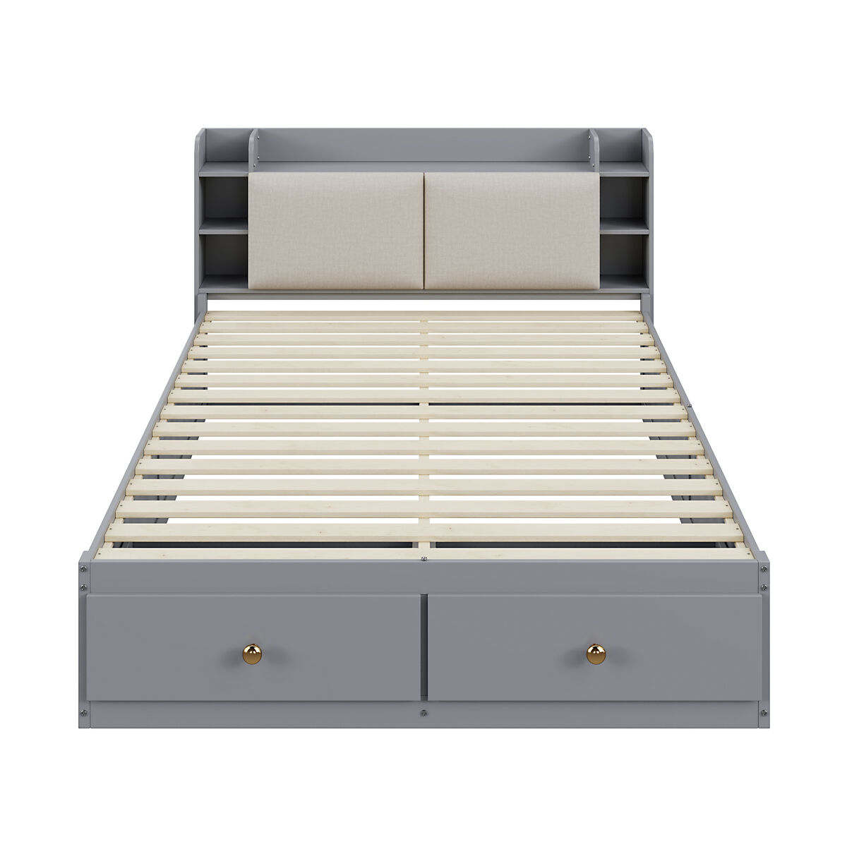 Cama combinada em madeira maciça 140x200 cm - cabeceira com compartimento de arrumação, com gavetas, com mesa de cabeceira, com armário de arrumação,