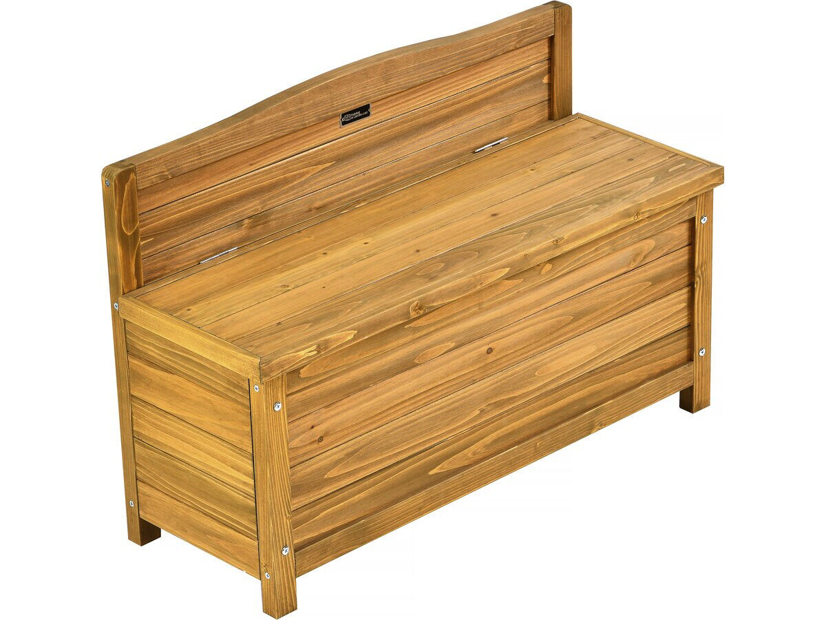 Banco de jardim em madeira "ben" - 90 x 33 x 60 cm - castanho