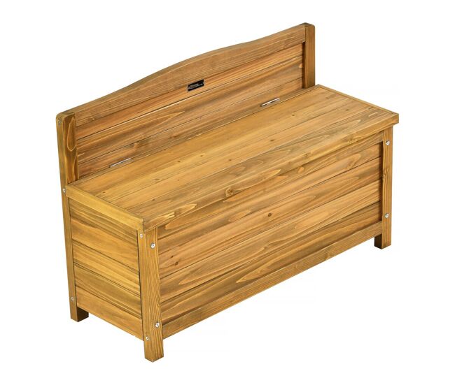 Banco de jardim em madeira "ben" - 90 x 33 x 60 cm - castanho