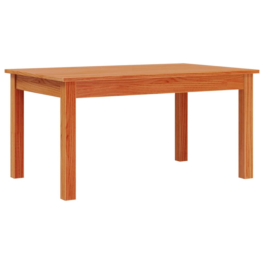 Mesa de centro, mesa baixa, 80x50x40 cm madeira pinho maciça castanho cera