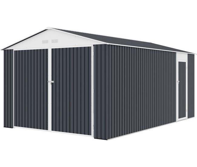 Garagem metálica "houston" 15,36 m² - antracite