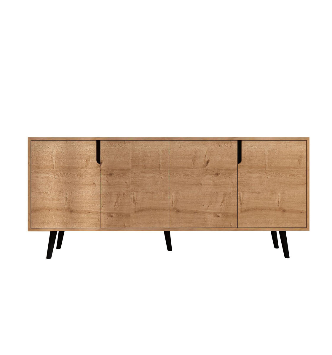 Aparador de madeira "latina" - 180 x 45 x 80 cm - castanho claro