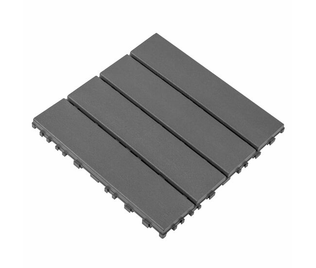 Ladrilhos de plástico encaixáveis para terraços, 30 x 30 cm - 44 peças, sistema modular, impermeáveis, adequados para todas as condições climáticas,