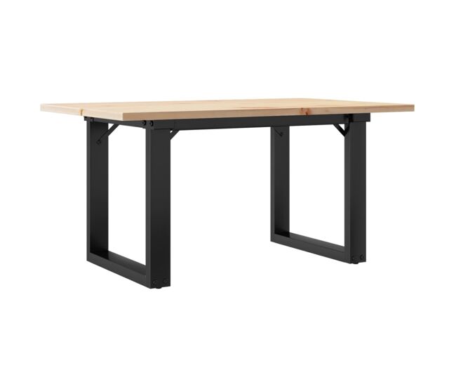 Mesa de centro, mesa baixa, estrutura em o 80x50x40 cm pinho e aço