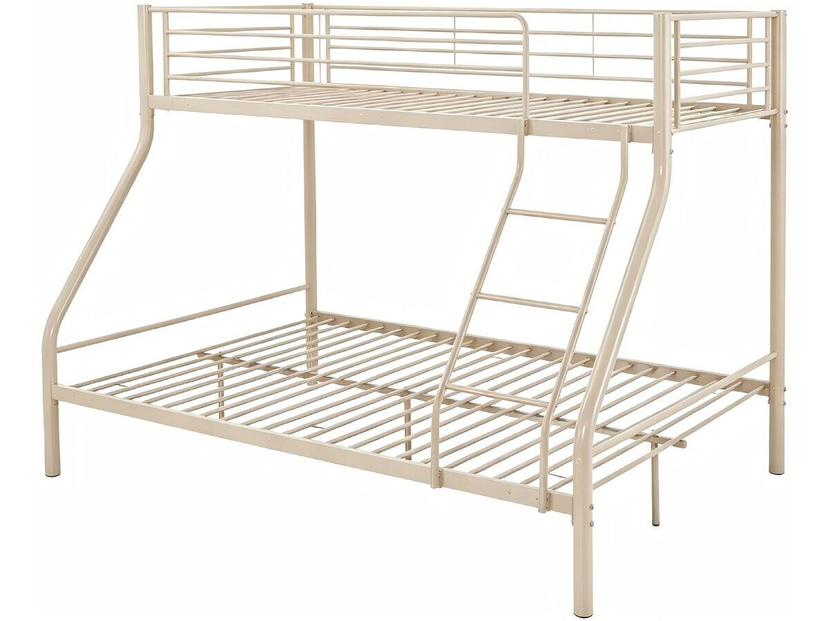 Cama de beliche com base de metal incluída <> - 90/140 x 190 cm - cinza-escuro
