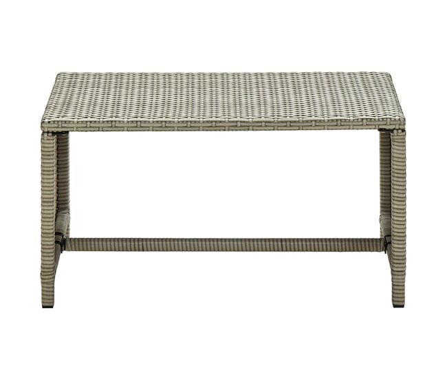 Mesa de centro, mesa baixa, 70x40x38 cm vime pe bege