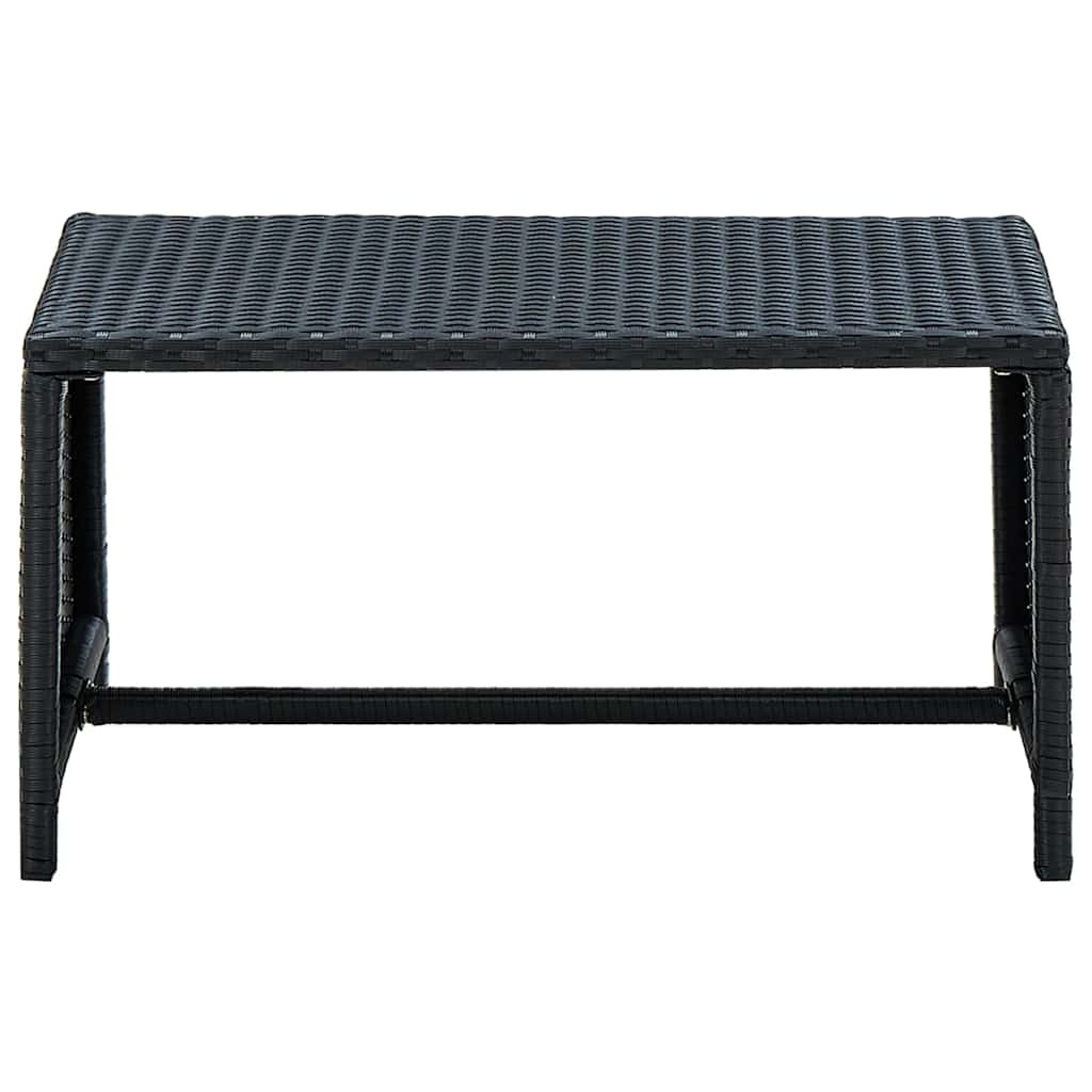 Mesa de centro, mesa baixa, 70x40x38 cm vime pe preto
