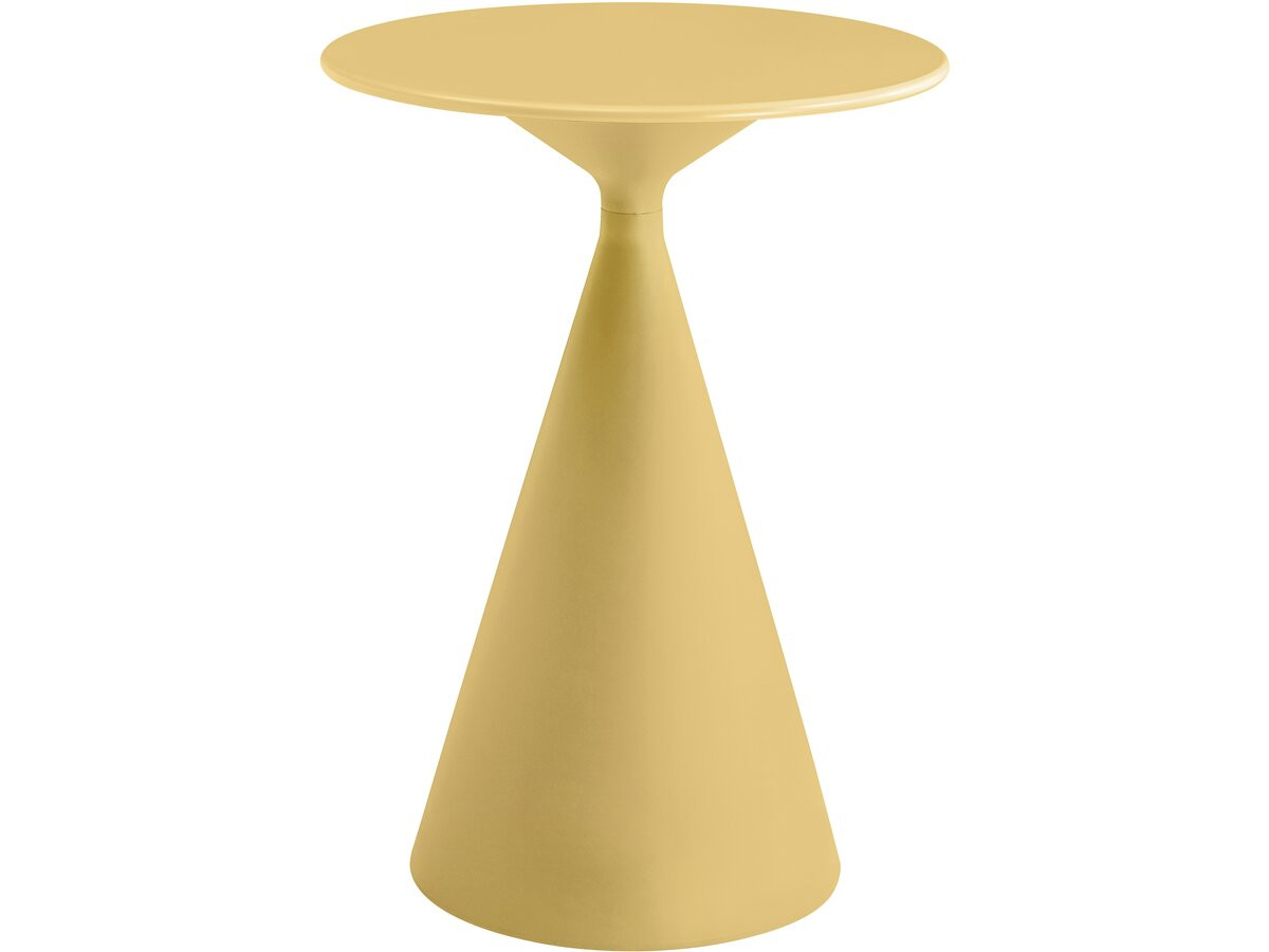 Mesa alta de jardim estilo bistrô ⌀80 cm  - amarela