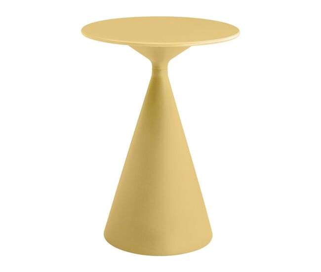 Mesa alta de jardim estilo bistrô ⌀80 cm - amarela
