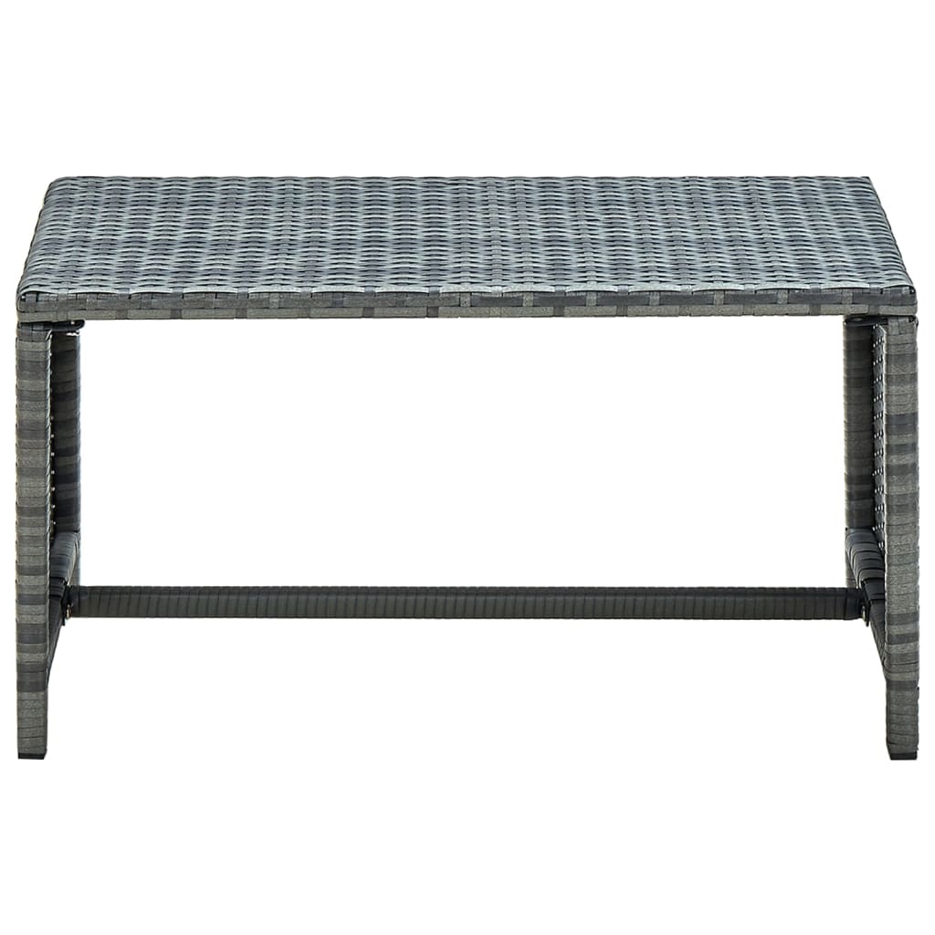 Mesa de centro, mesa baixa, 70x40x38 cm vime pe antracite