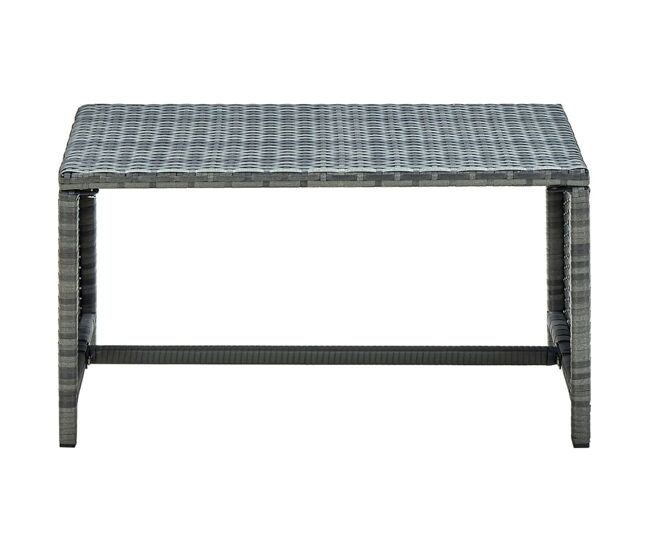 Mesa de centro, mesa baixa, 70x40x38 cm vime pe antracite