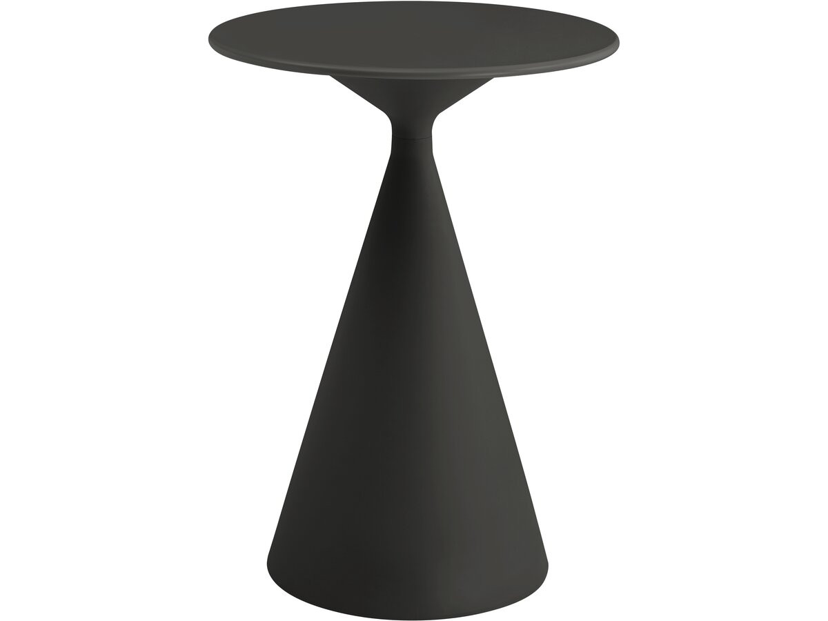 Mesa alta de jardim estilo bistrô 80 cm <> - preto